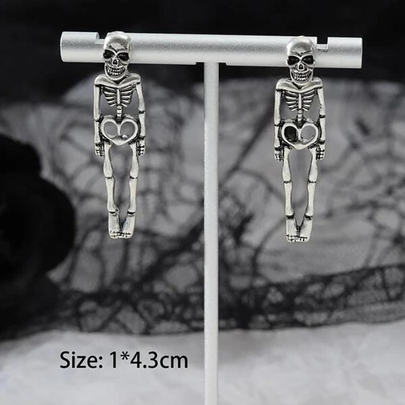 Skull Stud Earrings | Halloween Collection Silver