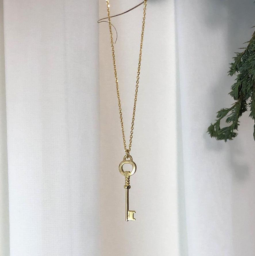 Sterling Silver Key Necklace | Designer Jewelry