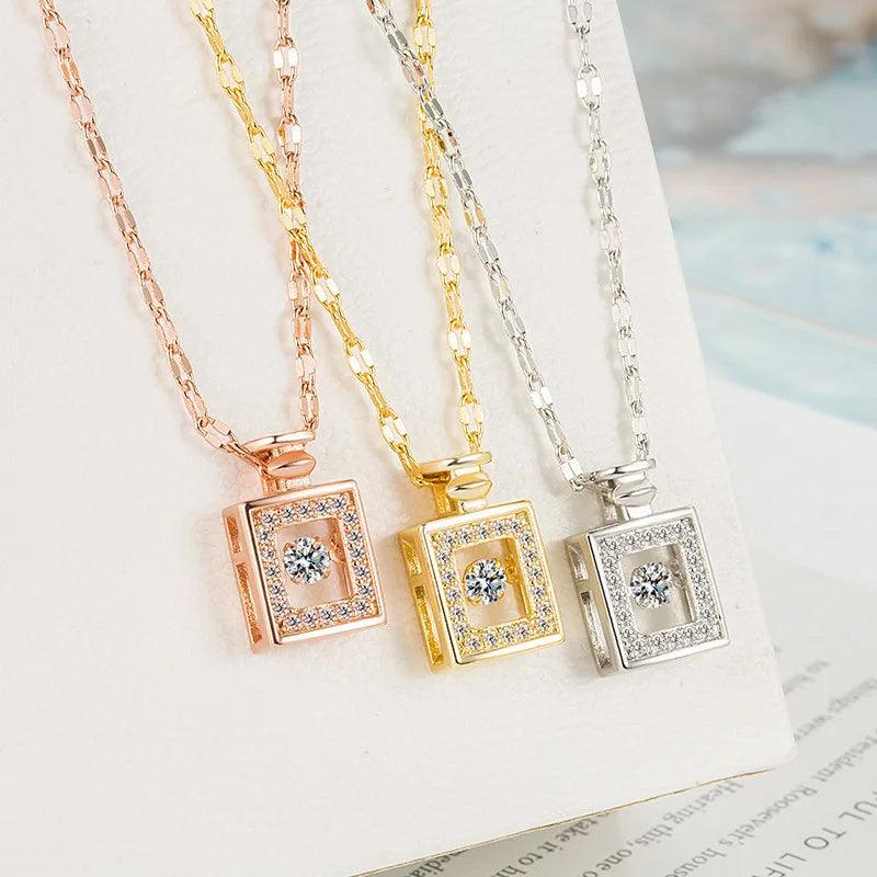 Perfume Bottle Necklace | Fashion Jewelry