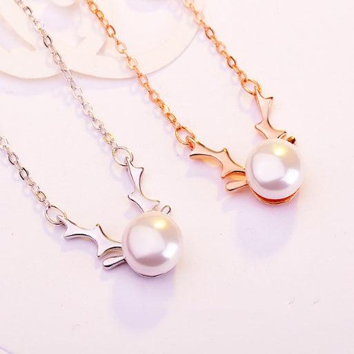 Small Elk Pearl Necklace