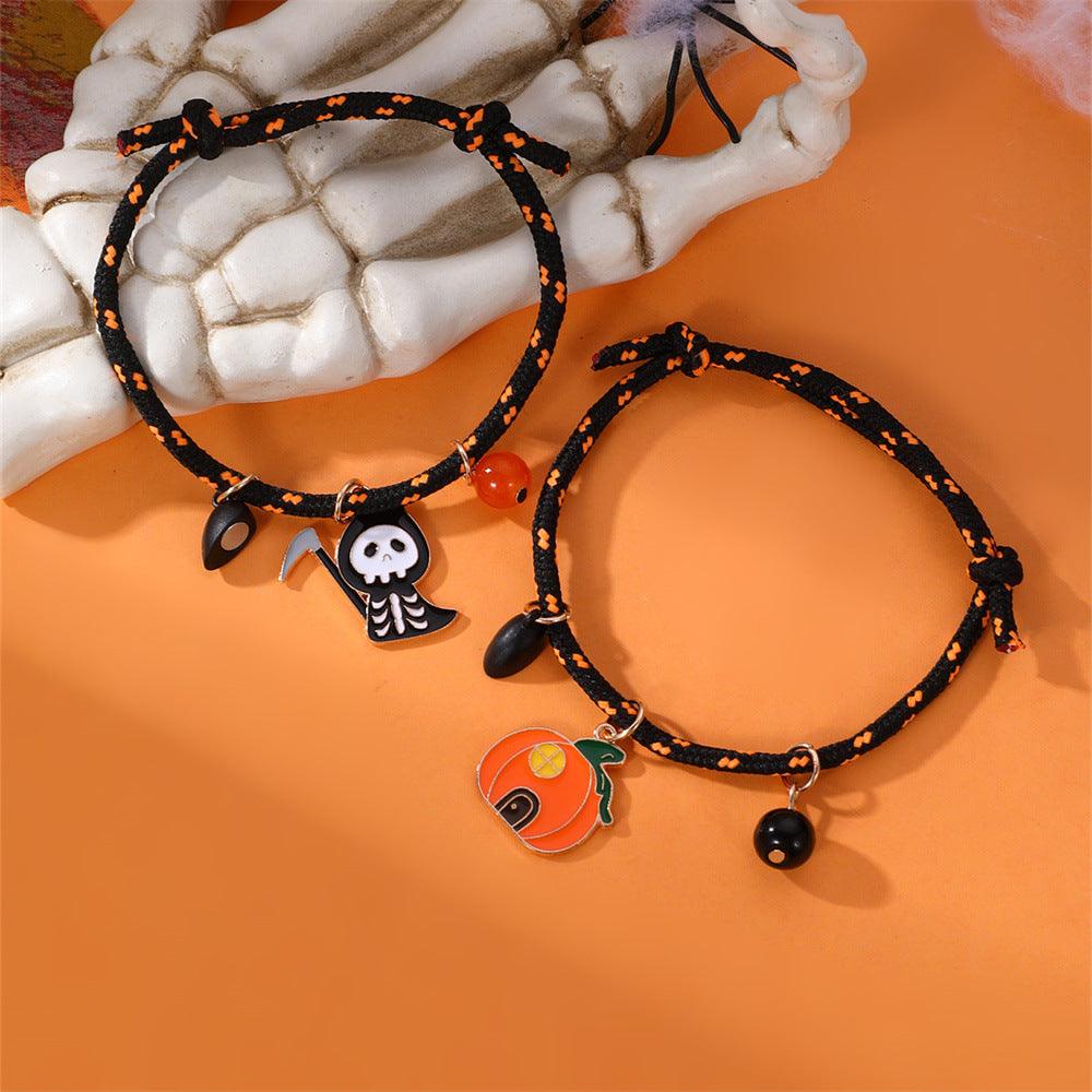 Halloween Pumpkin Ghost Bracelet | Halloween Collection Black