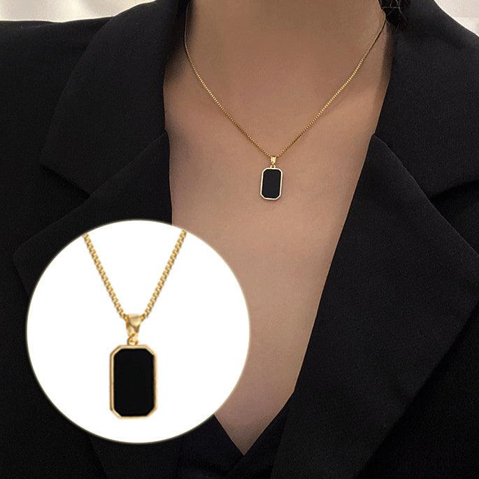 Rectangular Pendant Necklace | Fashion Wear