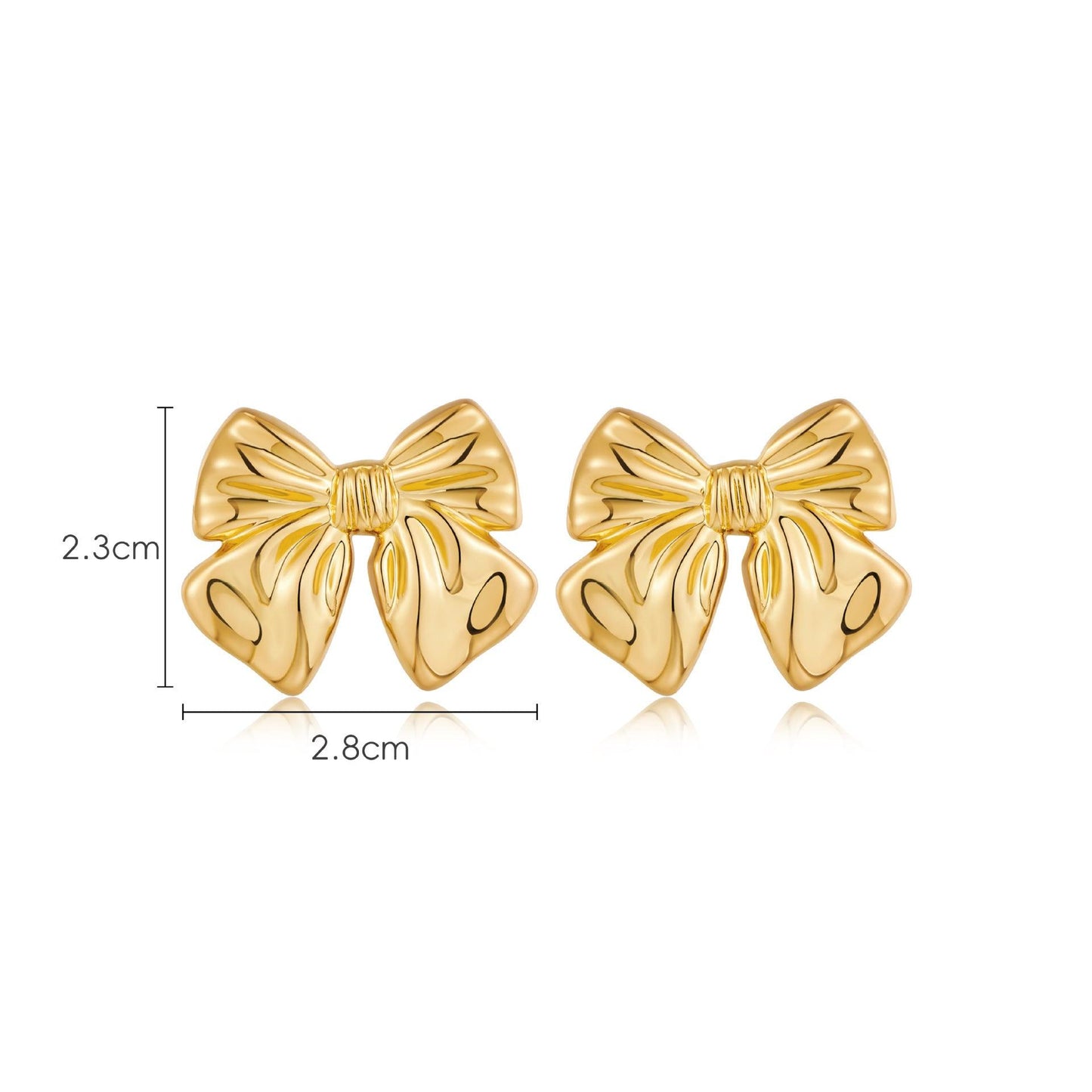 Bow Earrings Copper Plating | Daily Wear