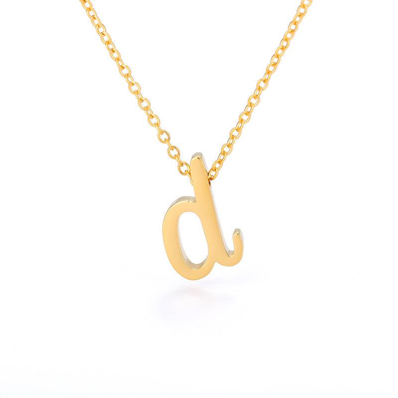 Small Hollow Letter Necklace | 2025 D