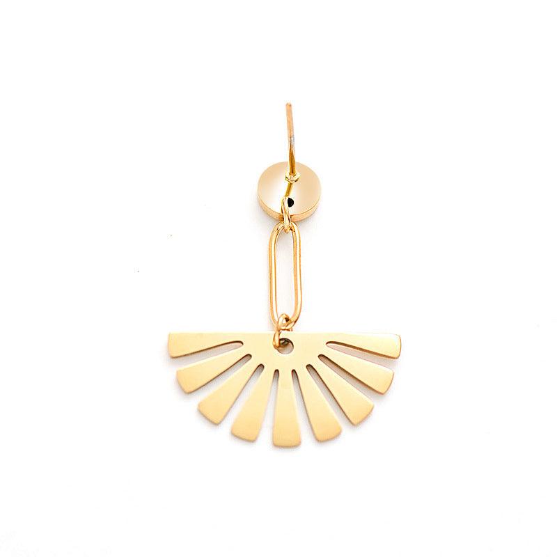 Fan-shaped Female Earrings Exquisite Trend Jewelry