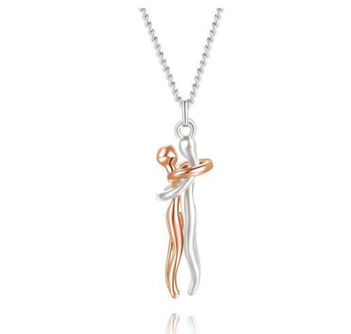 Love Hug Unisex Necklace | Fashion Jewelry Rose gold