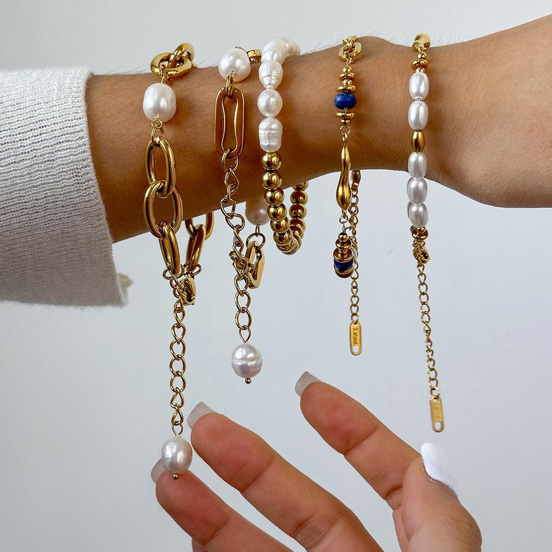 Twin Pearl Bracelet For Daily Wear | BoldlyBeautifuls