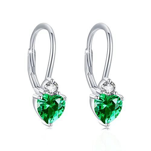 Hypoallergenic Heart Zirconia Earrings | Daily Wear Silver Earrings