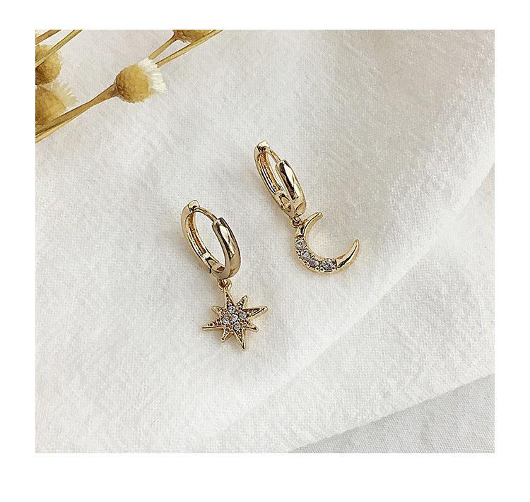 Star Moon Earrings | Daily Wear