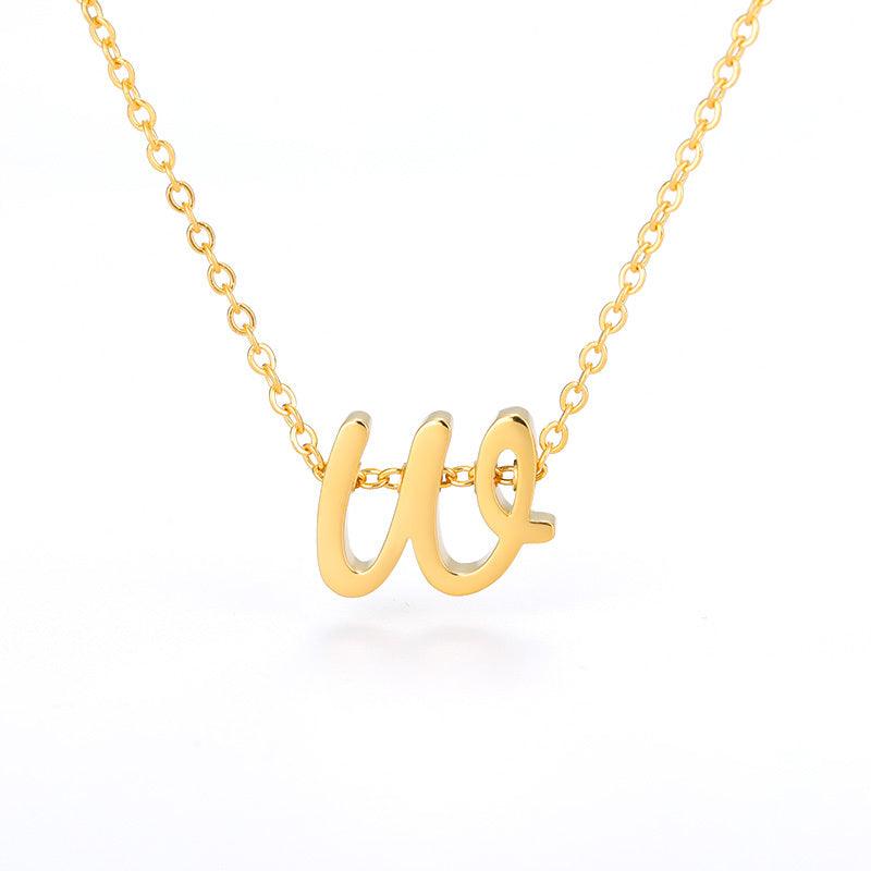 Small Hollow Letter Necklace | 2025 W