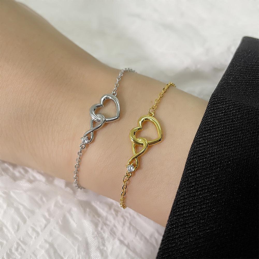Elegant Korean Heart-shape Bracelet | Daily Wear