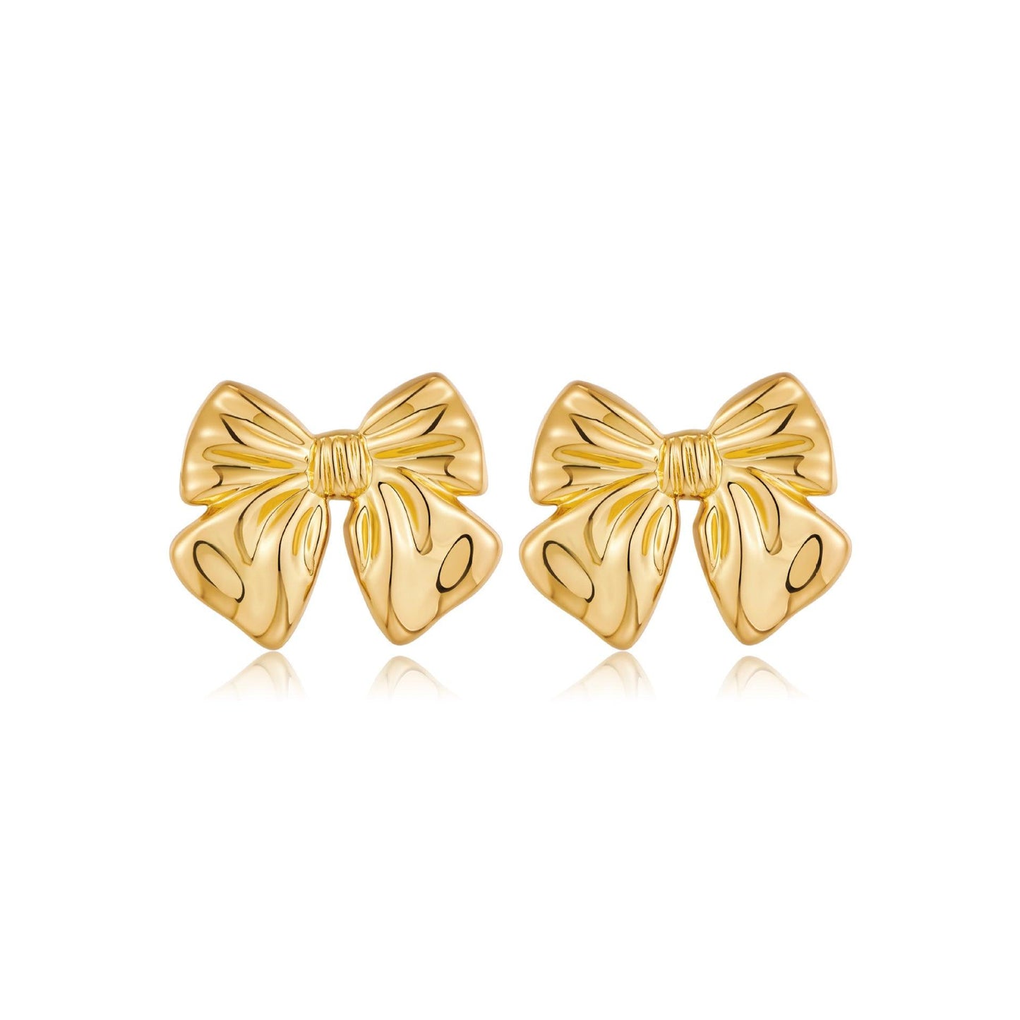 Bow Earrings Copper Plating | Daily Wear