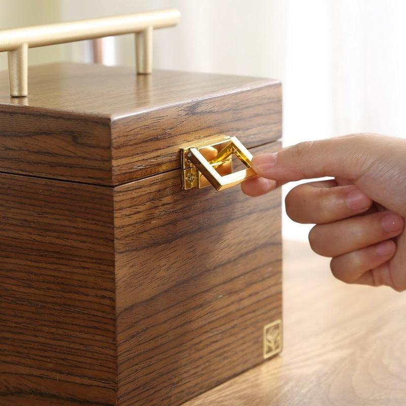 Classical Wooden Storage Jewelry Box | Jewelry Storage Walnut