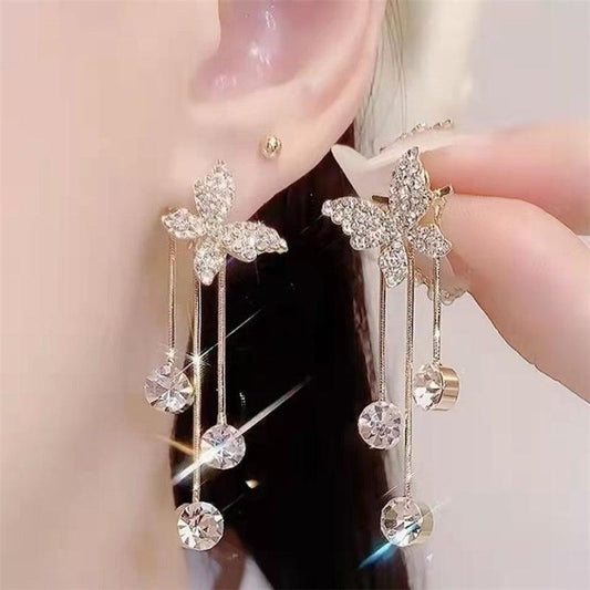 Shiny Butterfly Rhinestone Party Jewelry