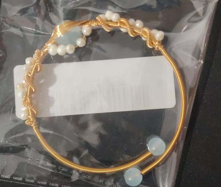 Elegant Demi-fine Pearl Bracelet | Fashion Jewelry Gold