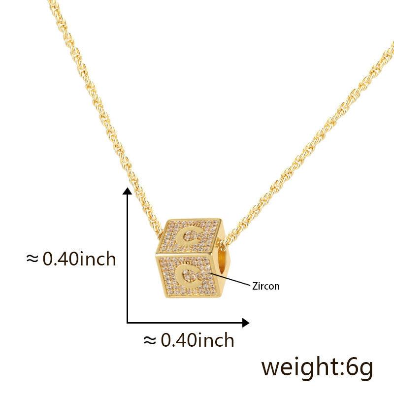 BoldlyBeautiful - 26 English Letter Pendant Necklace - BoldlyBeautiful