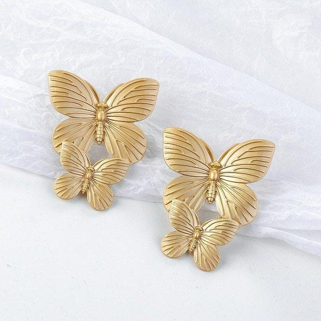 Sweet Earrings Set | Trendy Fashion Collection Gold O