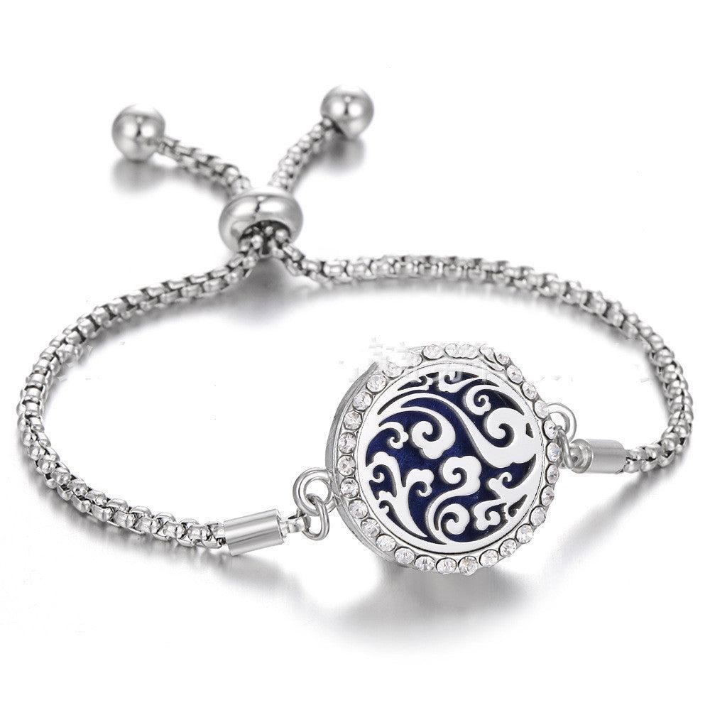 Hollow Adjustable Aromatherapy Bracelet B