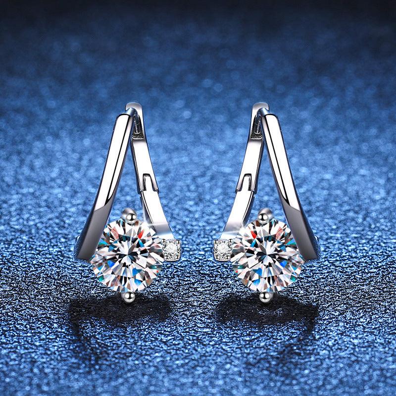 Moissanite Luxury Earrings 925 Silver Earrings