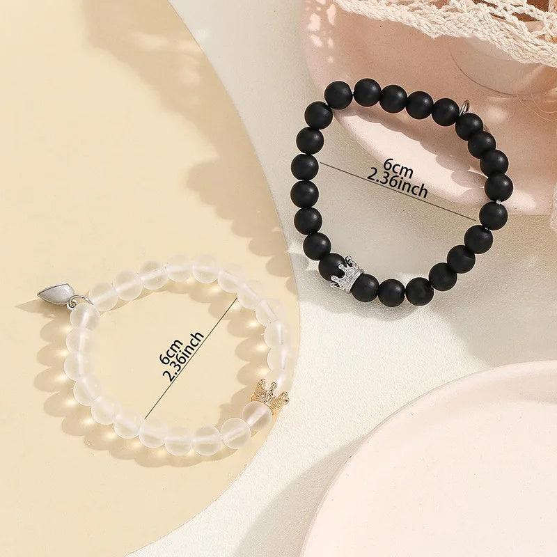 Handmade Crown Beaded Charms Bracelet | Yoga Collection