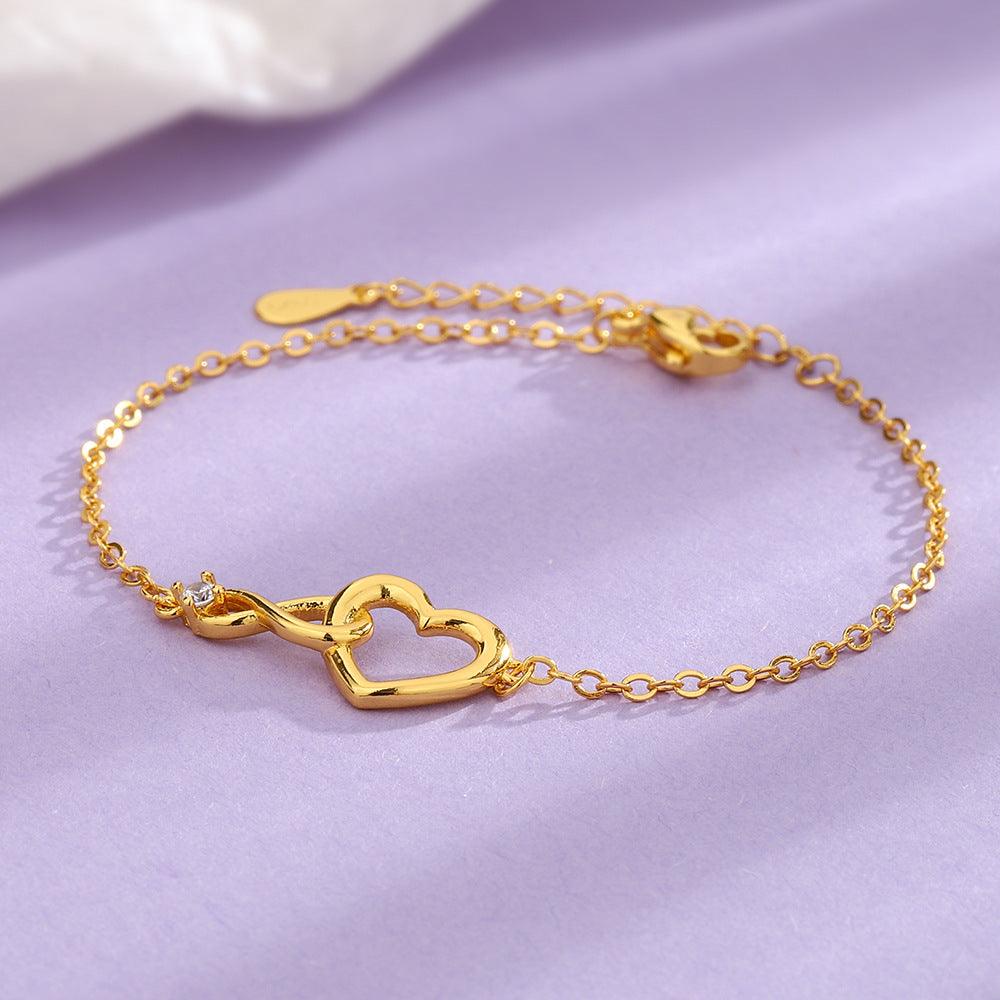 Elegant Korean Heart-shape Bracelet | Daily Wear