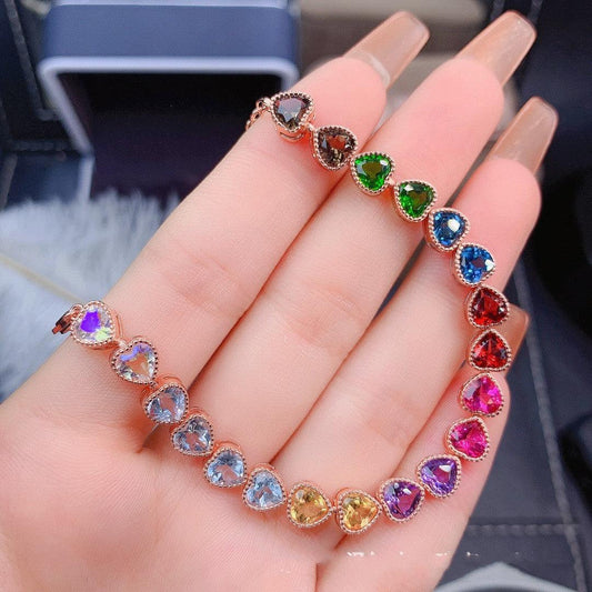 Natural Multicolor Crystal Bracelet | Daily Wear Crystal