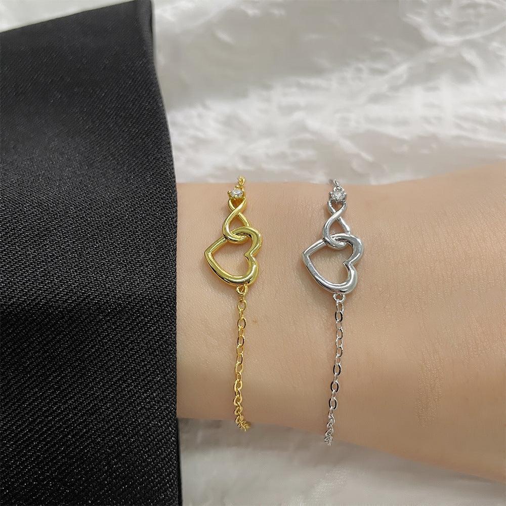 Elegant Korean Heart-shape Bracelet | Daily Wear