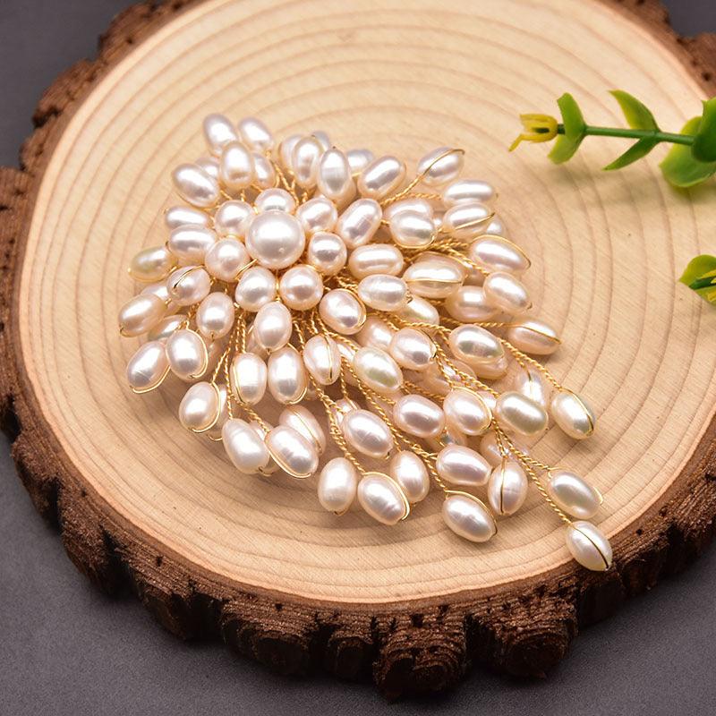 Natural Hand-woven Retro Pearl Brooch | Party Collection