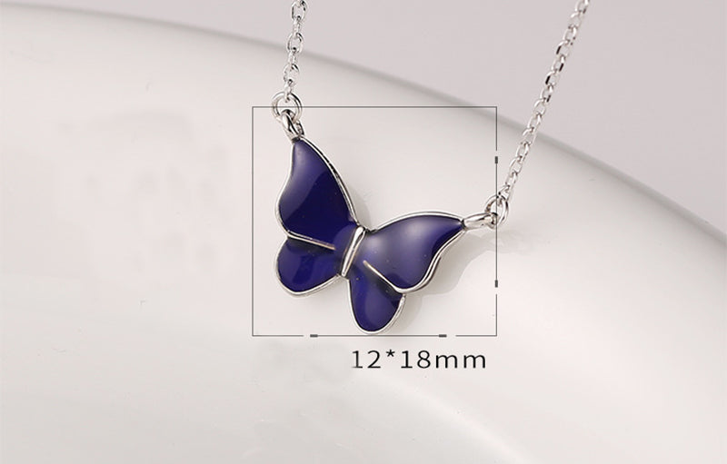 S925 Silver Butterfly Necklace | Daily Wear Jewelry