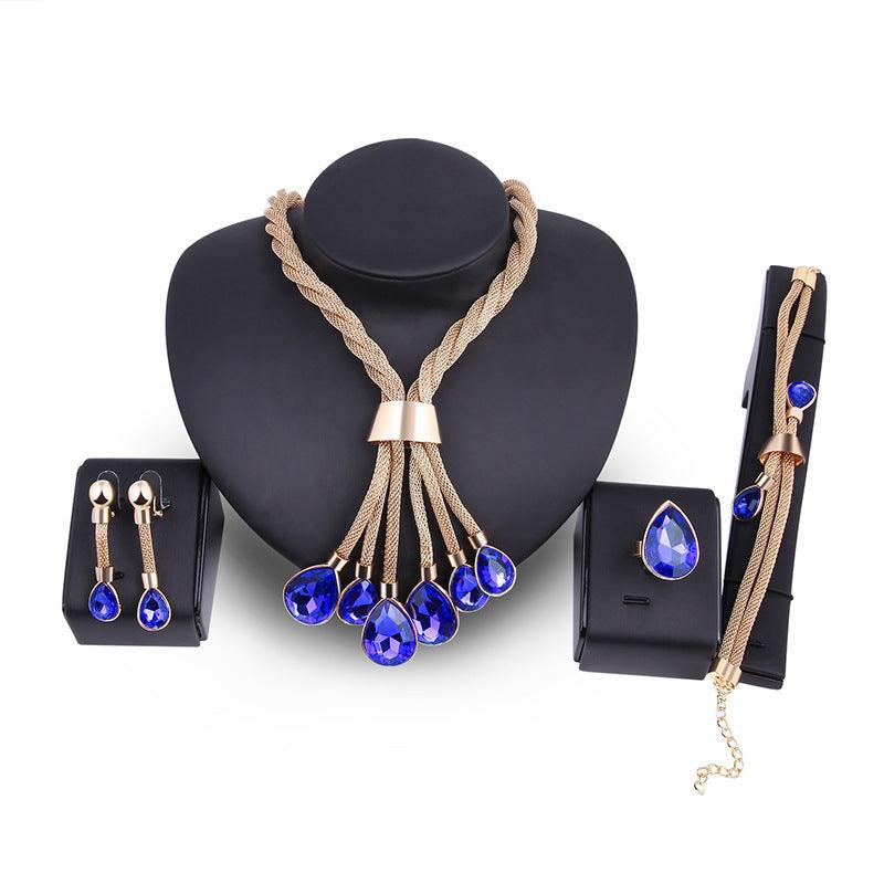 Gilded Design Four-piece Jewelry Set | Fashion Collection