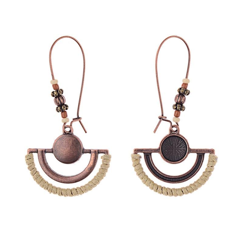 Boho Vintage Handmade Jewelry Brown