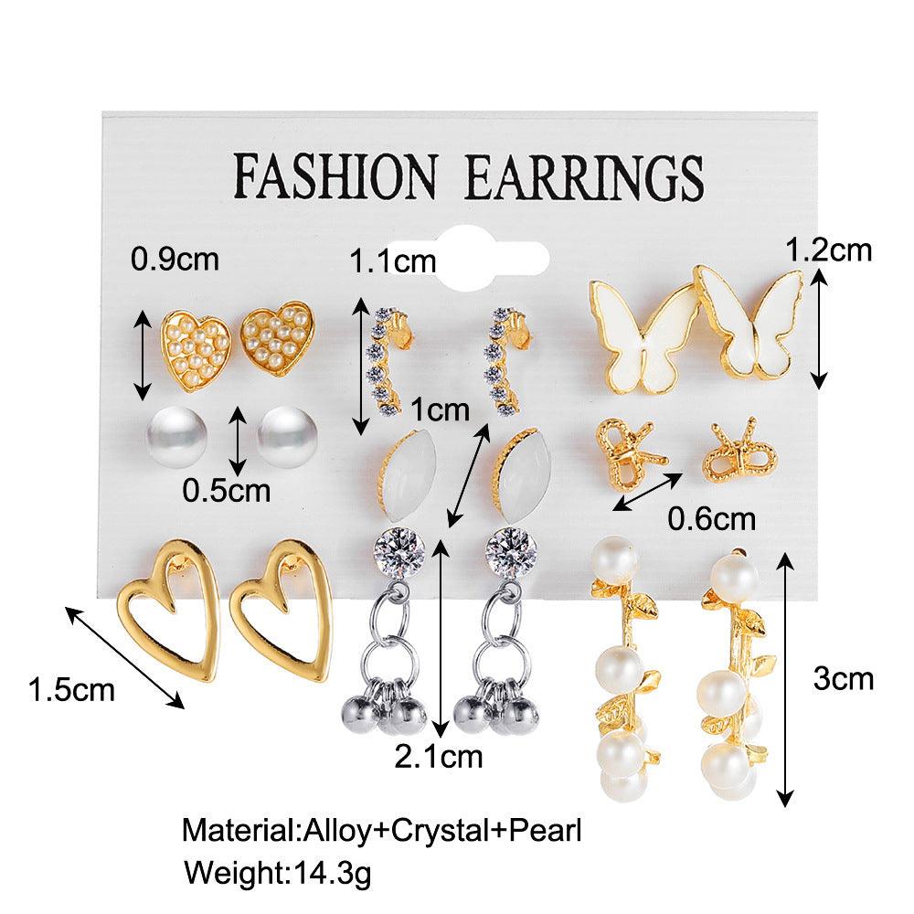 Butterfly Love Earrings - 9 Pairs | 2025