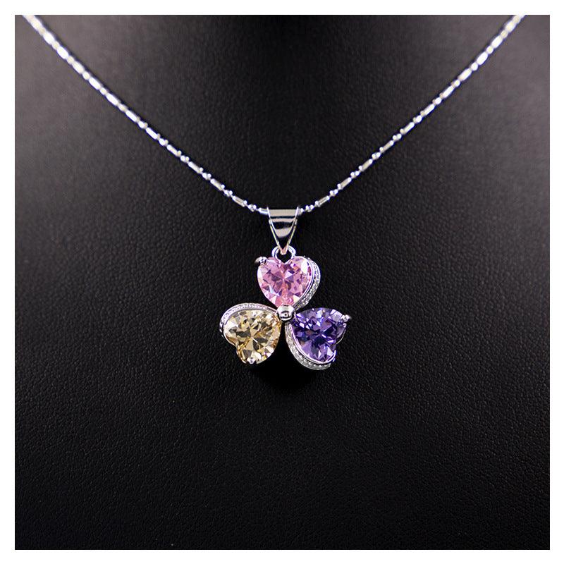 Clover Zircon Diamond Jewelry Set | Daily Wear D