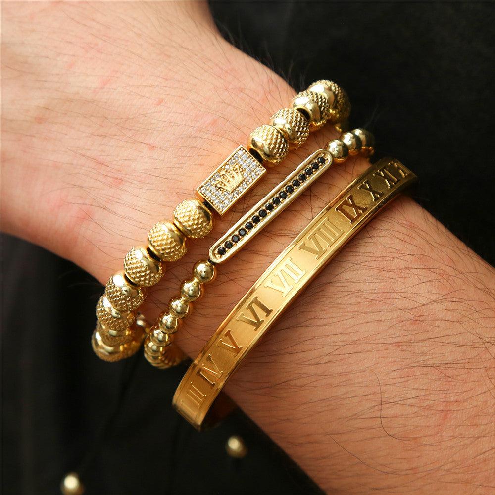 Vintage Crown Braided Bracelet | Fashion Jewelry