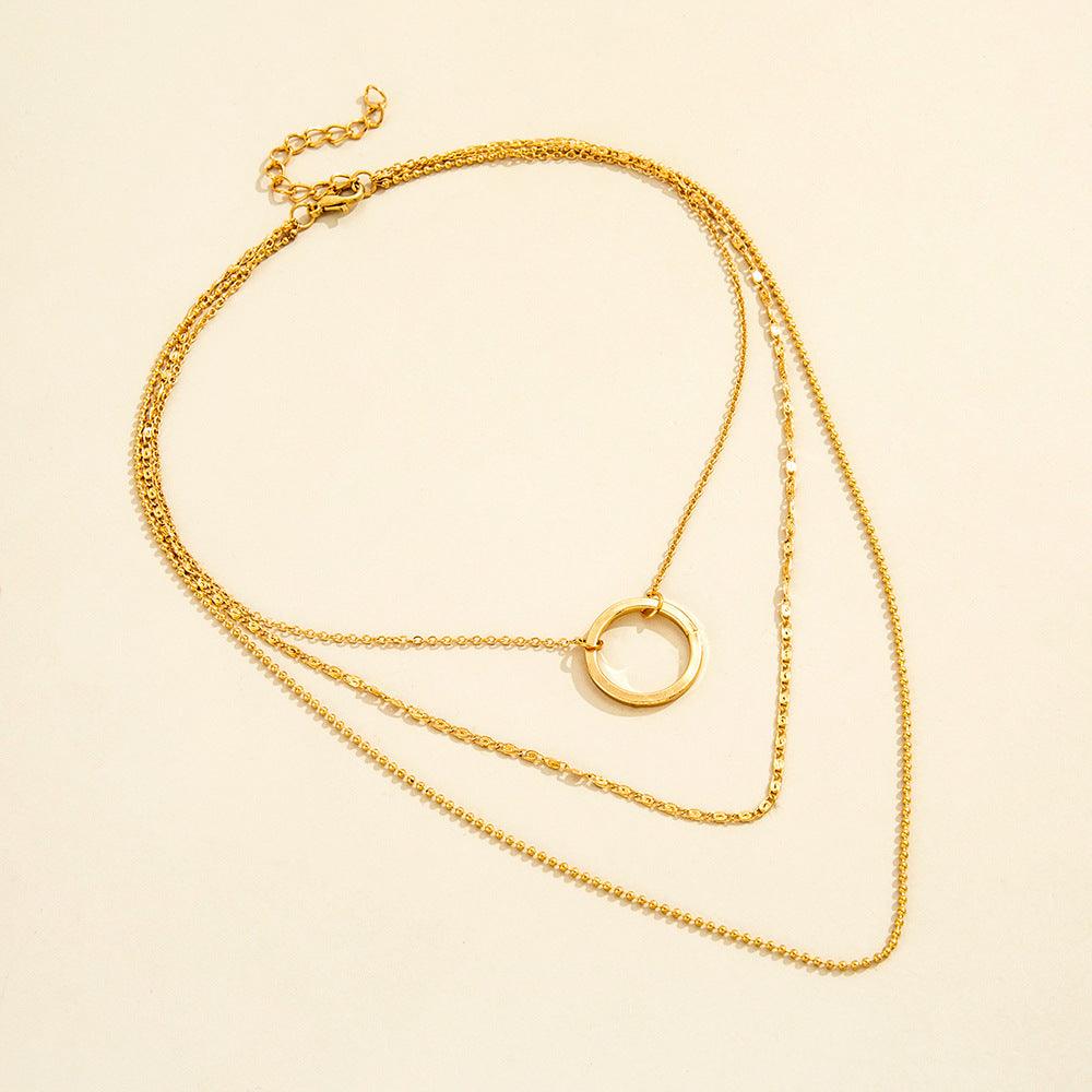 Golden Circle Necklace | Daily Wear