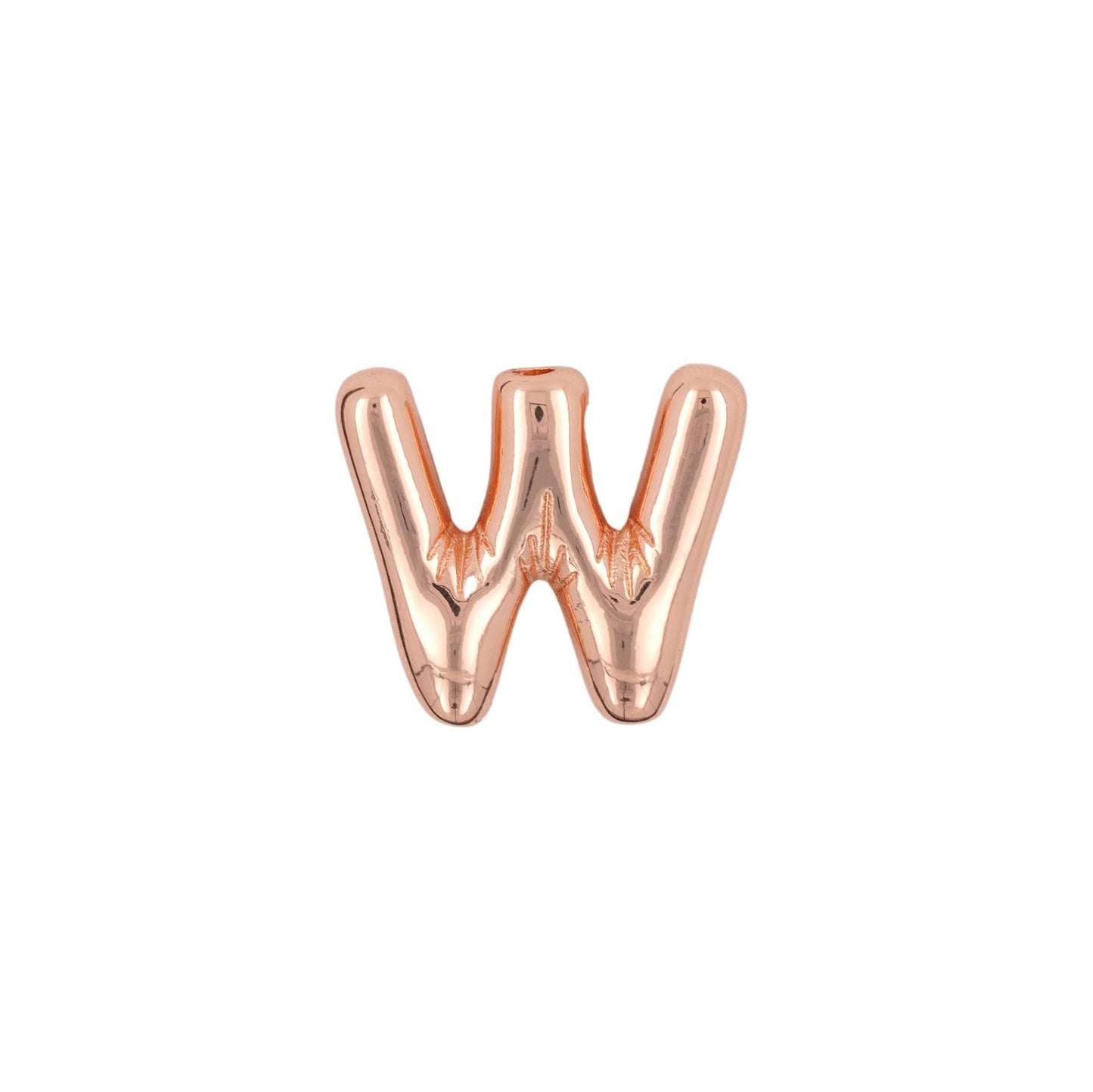 Glossy Letters Pendant Necklace | Fashion Wear W Rose Gold