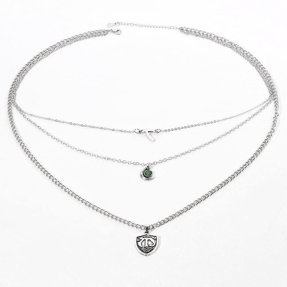 Multilayer Water Wave Short Necklace | Fashion Jewelry