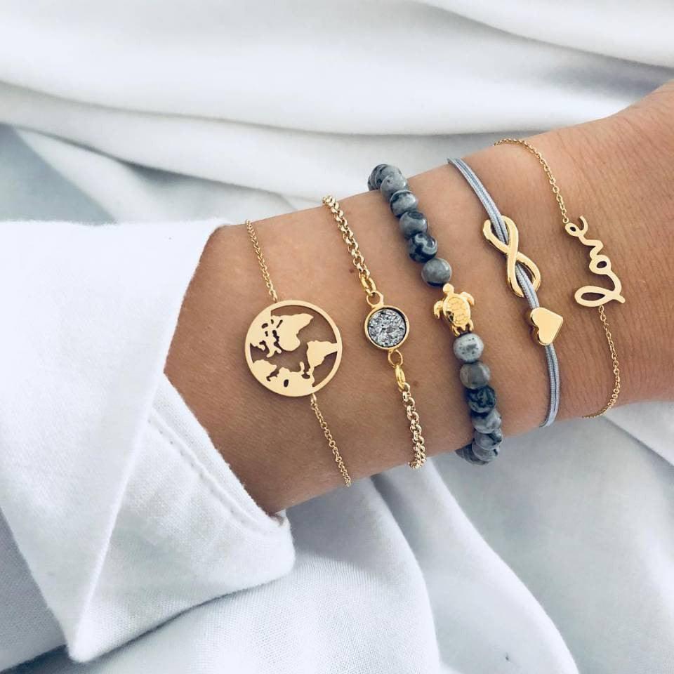 Elegant Love Bracelet Set | Fashion Jewelry C