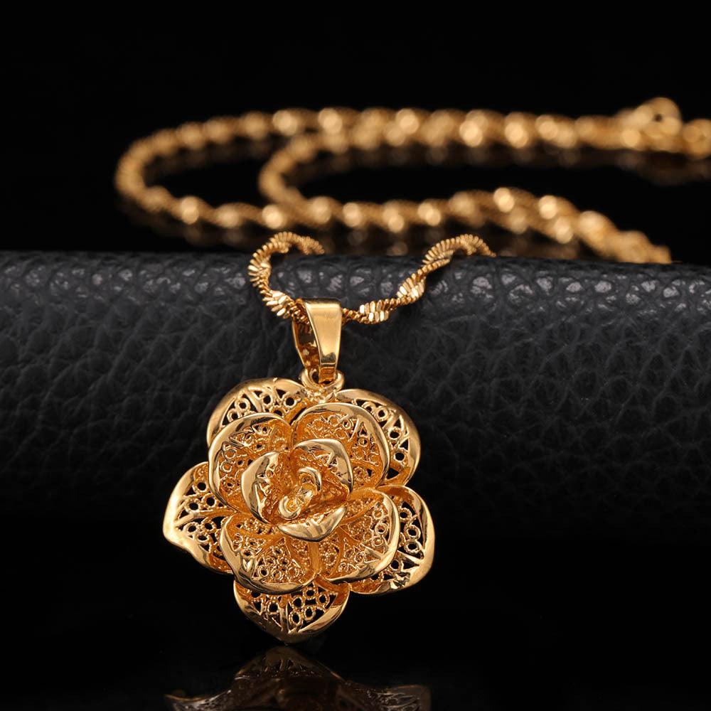 Bold Flower Statement Necklace | Party Collection