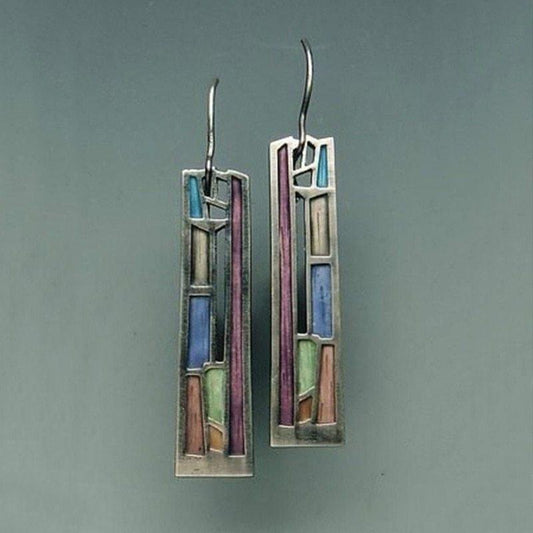 Vintage Mix Color Dangle Earring for Women Bohemian Tribal Jewelry 1 style