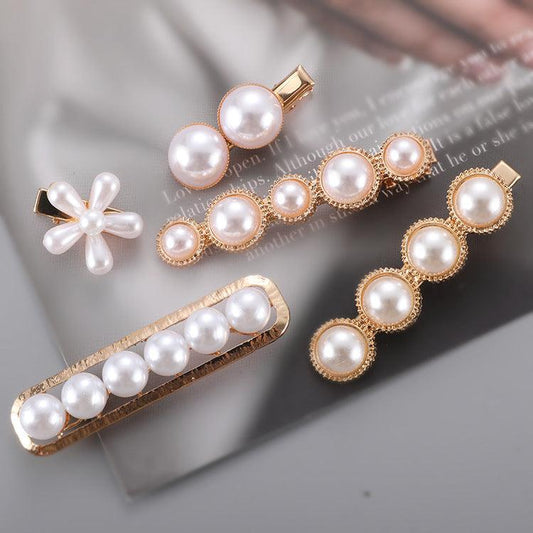 Slip-on Pearl Bow Hair Clip | Daily Wear