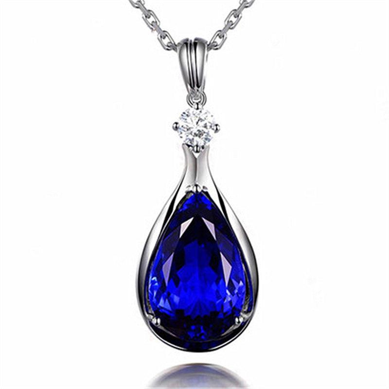 Angel Blue Eyes Crystal Necklace | Fashion Collection