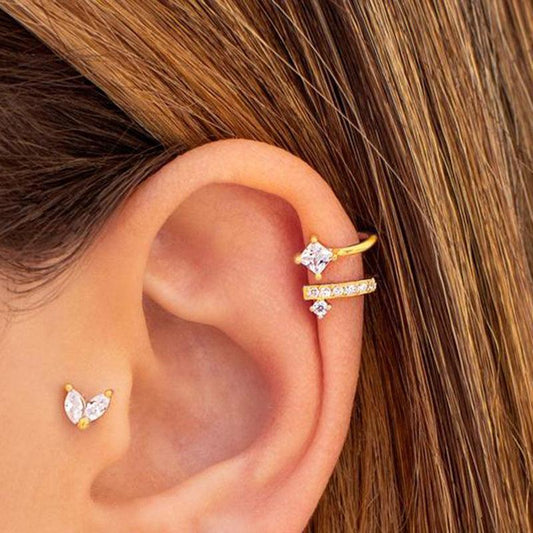 S925 Silver Needle Simulation Jewelry Accessories Set