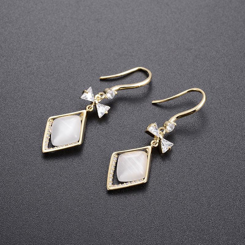High-end Sterling Silver Earrings with French Ear Buckles