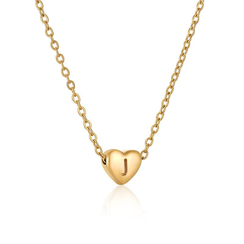 Heart-shaped Love Letter Clavicle Chain | Daily Wear Collection J