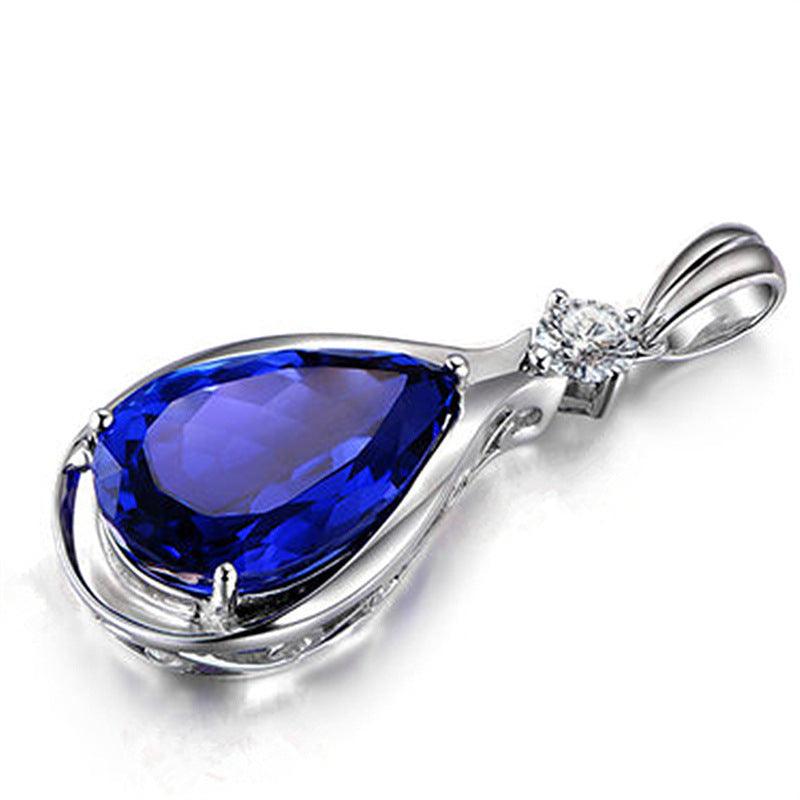 Angel Blue Eyes Crystal Necklace | Fashion Collection