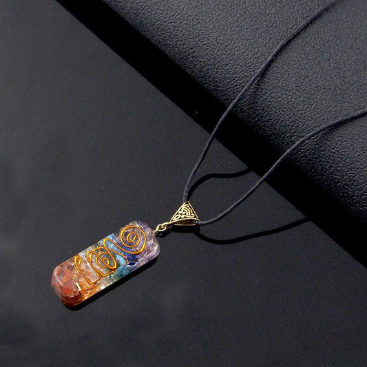 Gravel Seven Chakra Spirit Pendant Necklace Default 1pc