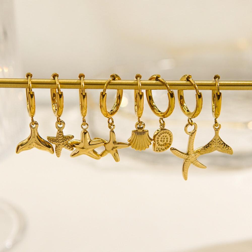 Tropical Beach Wind Starfish Earrings | Beach Wear