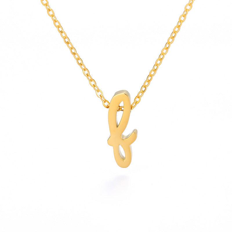 Small Hollow Letter Necklace | 2025 F