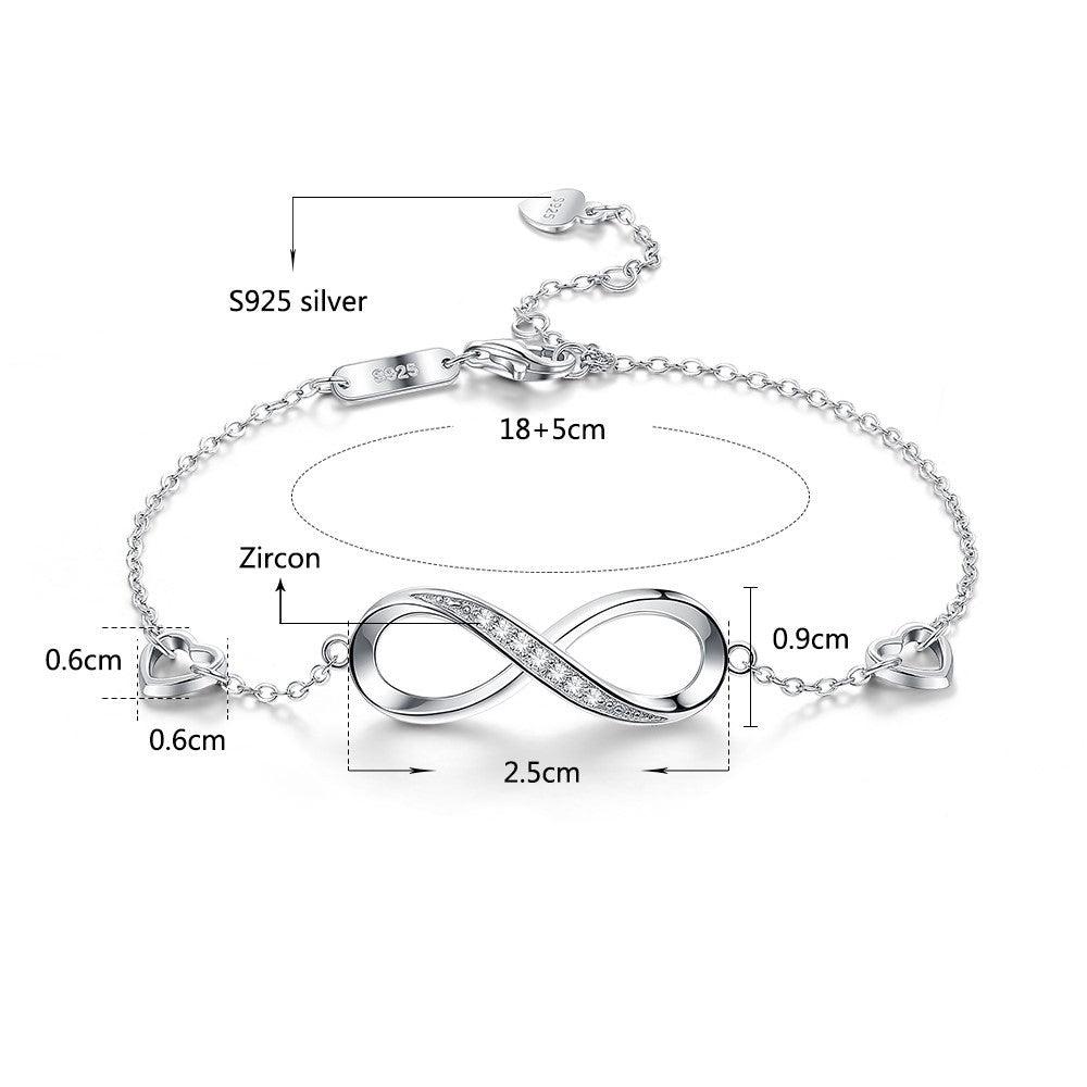 Sterling Silver Infinity Bracelet | Daily Wear